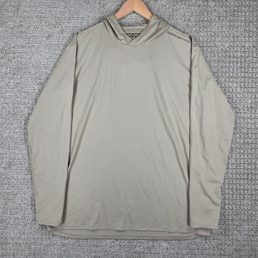 Eberlestock Mens‎ Cascade Performance Hoody Dry Earth Tan Sun Hooded Shirt 2XL
